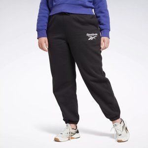 New REEBOK Plus Size Identity Logo Fleece Joggers